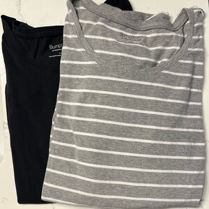 2 Long-Sleeve Fitted Maternity T-shirts